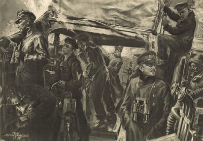 On the Bridge of a Torpedo Boat During the Night Reconnaissance by Felix Schwormstadt